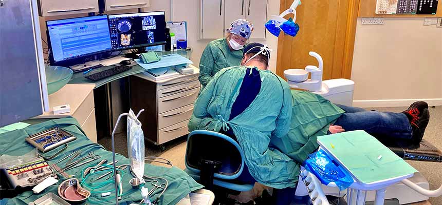 Dr Pedro Alsina BDS, Surgery Day at the Gate dental Clinic Galway